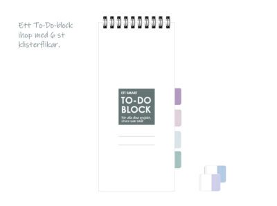 Ett SMART To-Do-block med klisterflikar