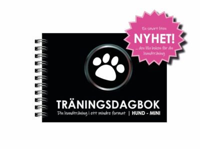 Träningsdagbok Hund - MINI omslag nyhet