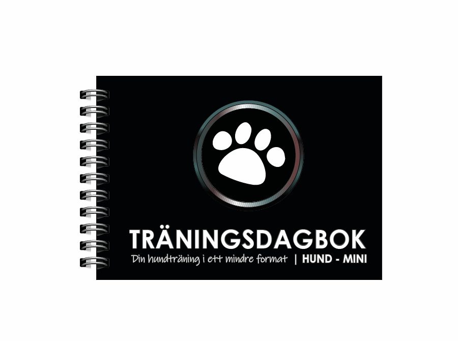Träningsdagbok Hund - MINI omslag