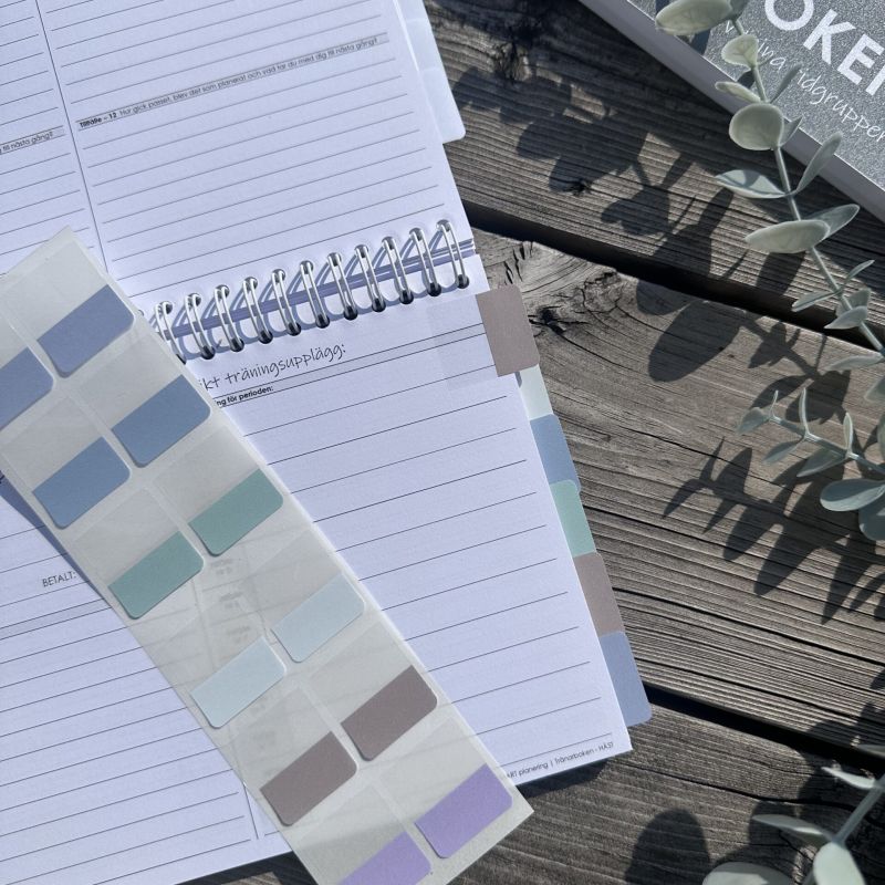 Separata klisterflikar/indexflikar i snygga färger